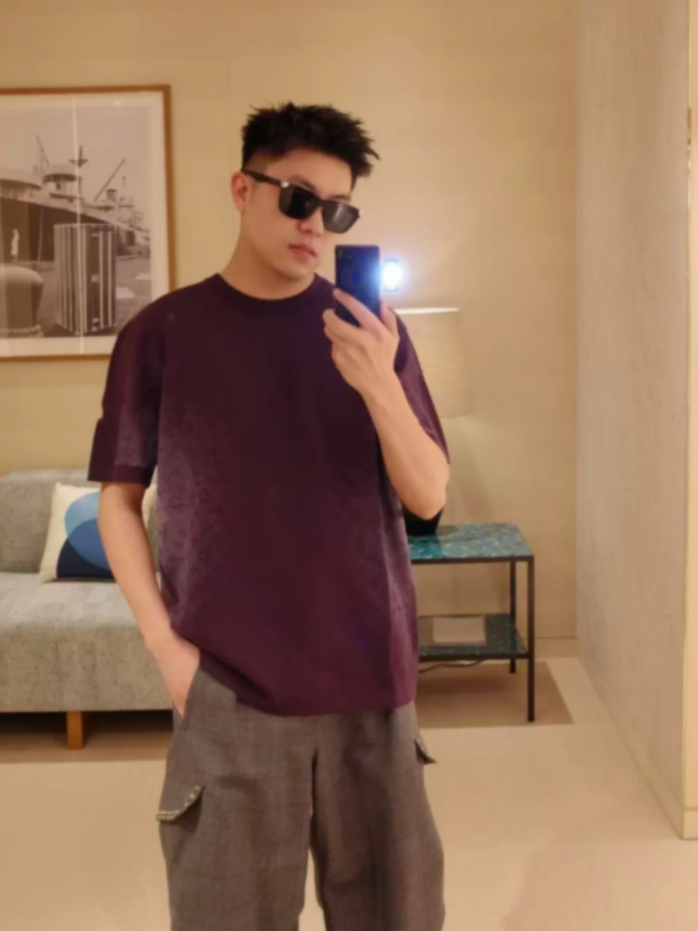 

2026 New adient Cotton Knitwear ort Sve T-irt Men Women Letter Pattern k Texture Weave Casual Ele Sle