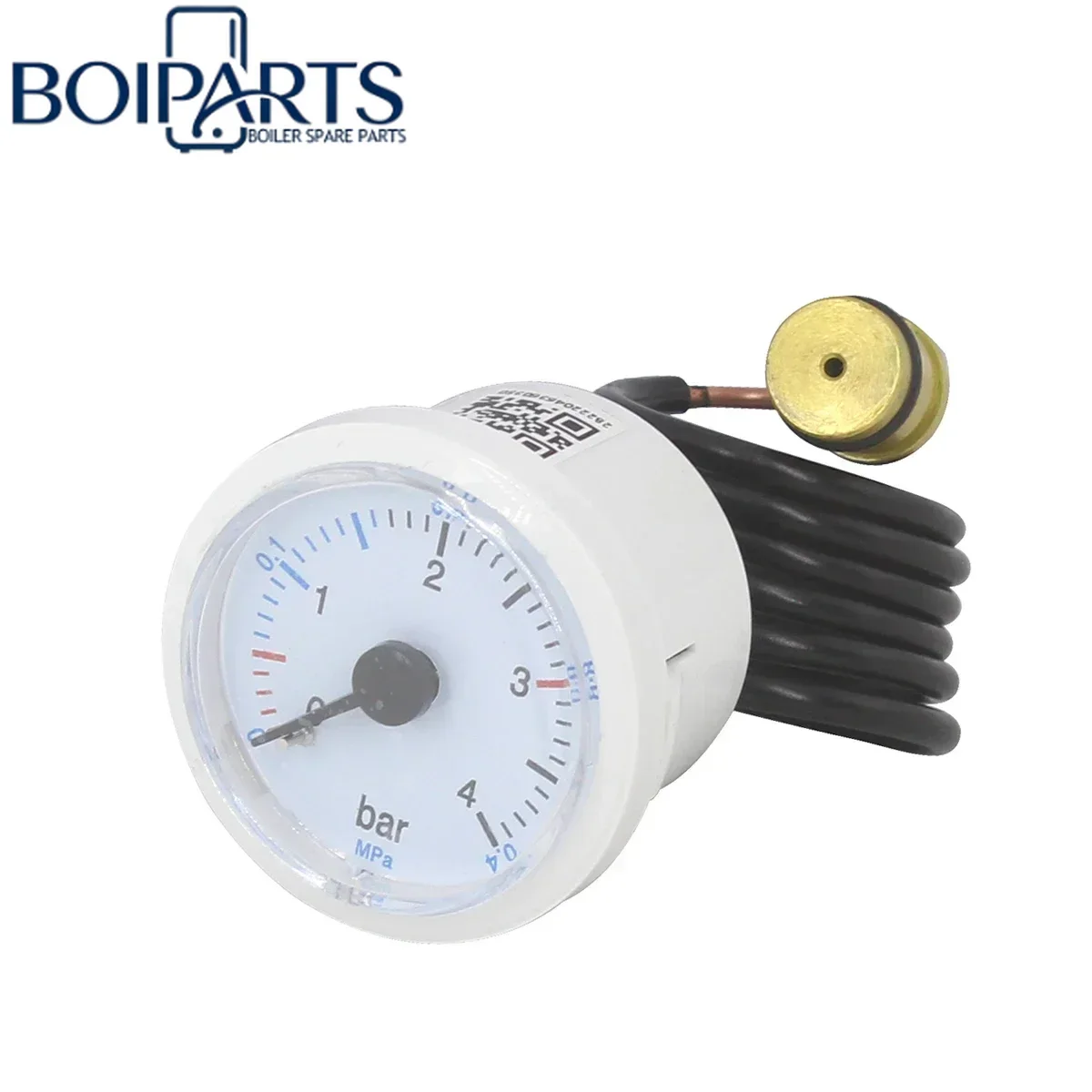 Spare Parts Wall-mounted Furnace Pressure Gauge Fireplace Capillary Steam Pressure Gauge Boiler Accessories