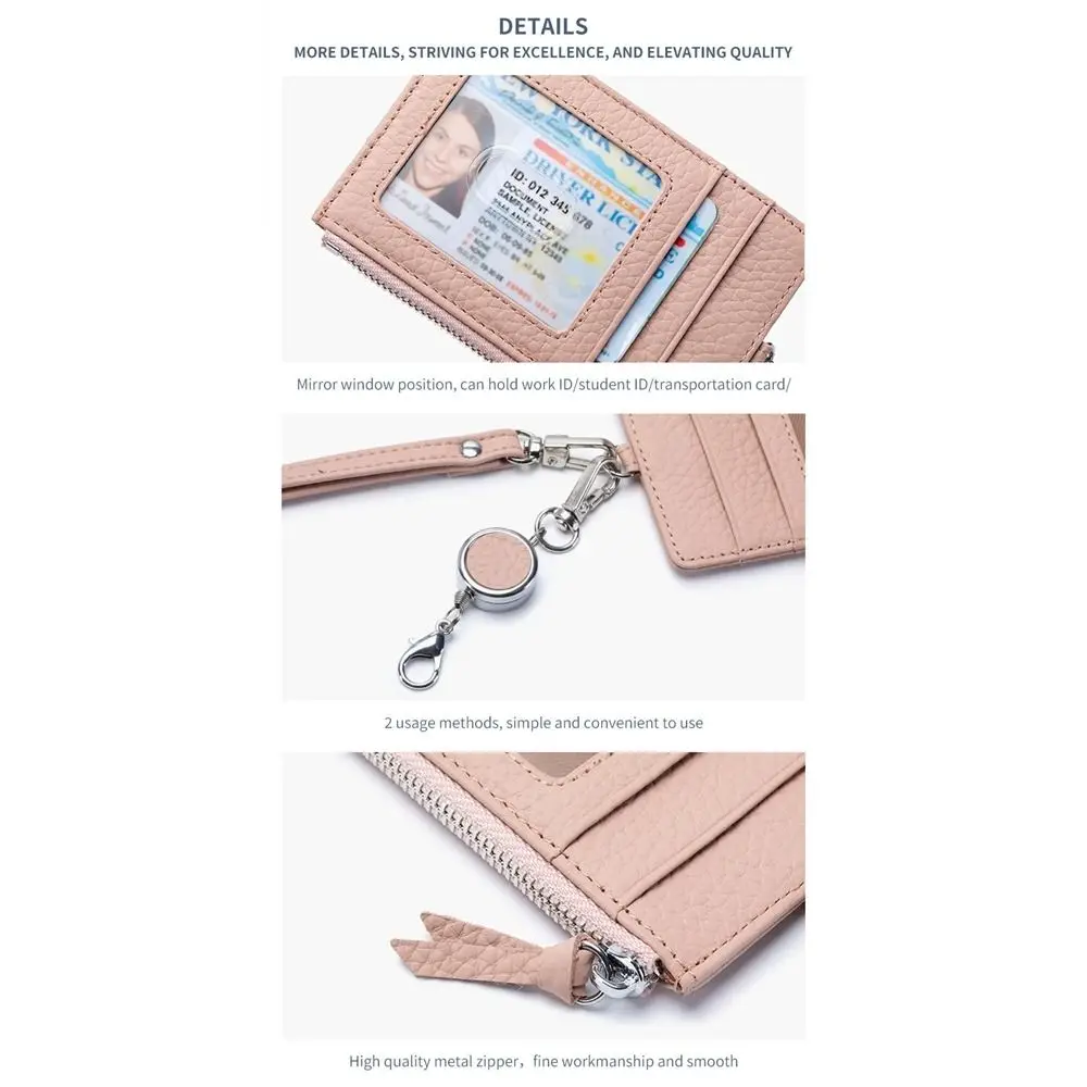 Sangle de cou Portable porte-carte cou suspendu avec lanière étui pour carte d'identité léger organisateur de carte bancaire bobine sangle porte-Badge