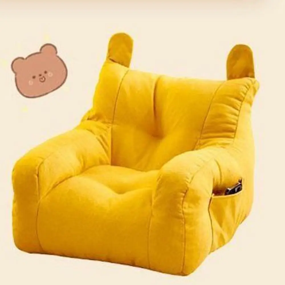 Soft Small Sofa Chair with Storage Bag Comfortable Living Room Lazy Sofa Ergonomic Children's Bear Sofa Chair For Boys and Girls