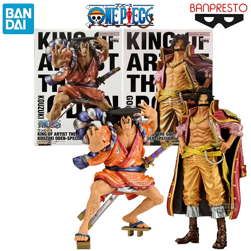 

Bandai Genuine Banpresto ONE PIECE KING OF ARTIST Anime Character Gol·D·Roger Kozuki Oden Kids Gift Collection Action Toys Model