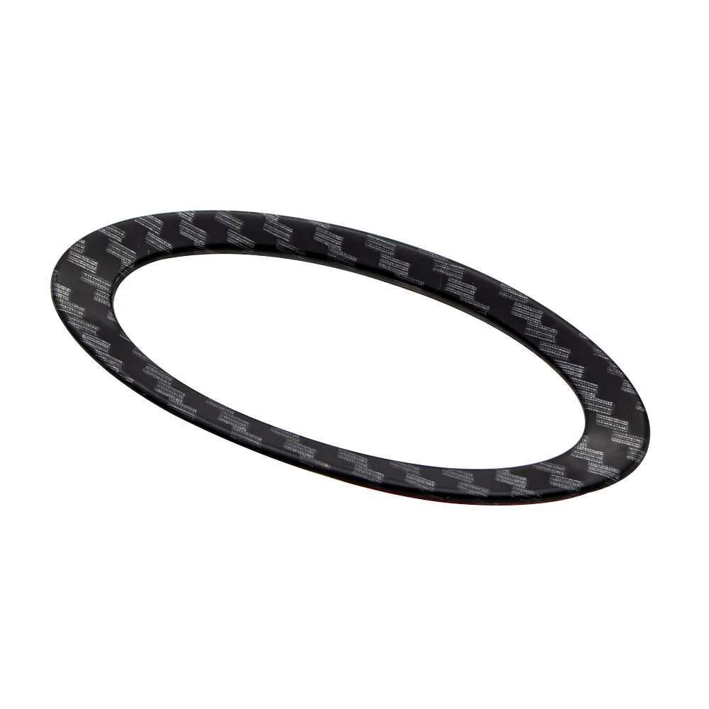 High Quality ABS Chrome Steering Wheel Trim Cover Logo Ring for Ford Focus 2 3 Fiesta Ecosport 2009-2018 Auto Accessories
