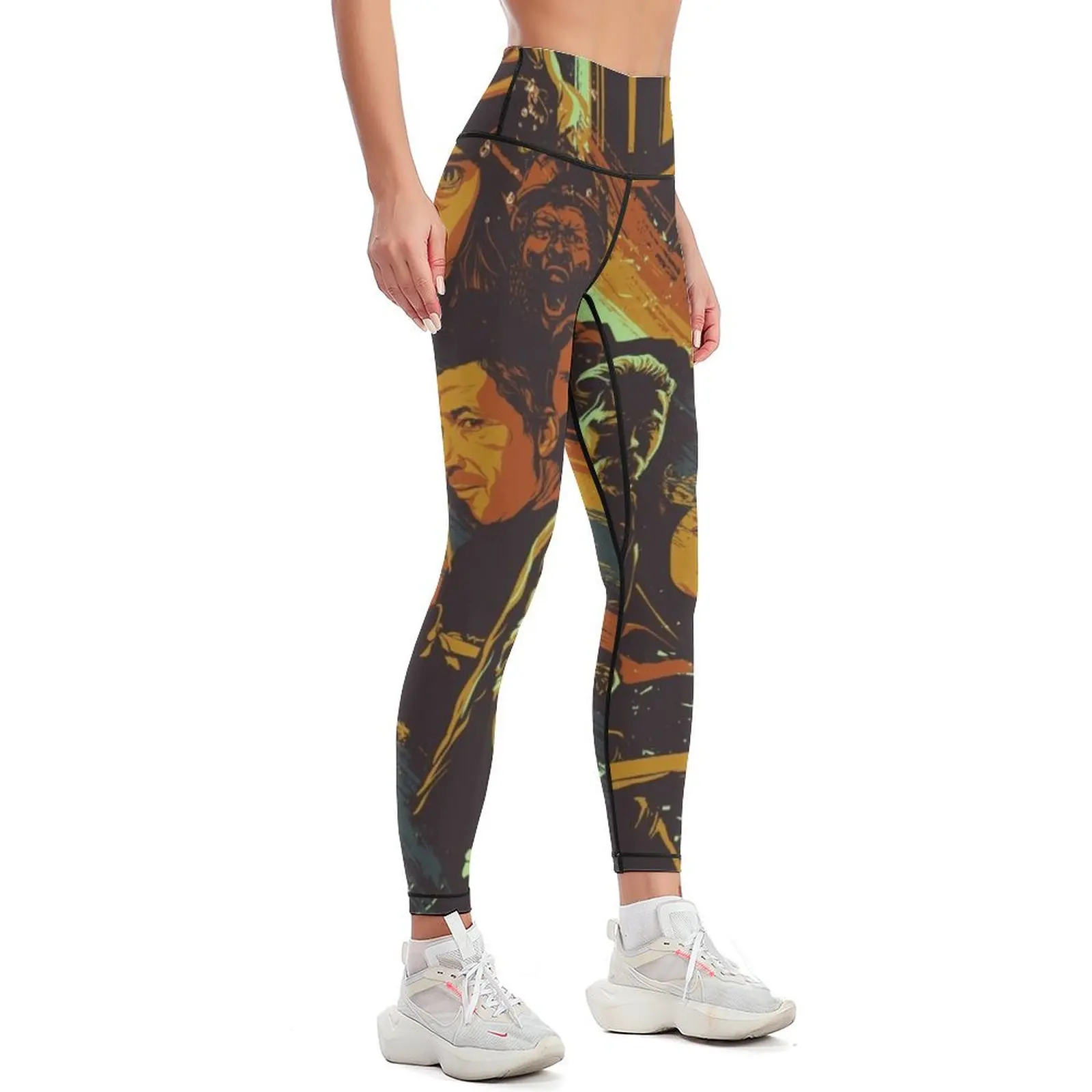 Legend of the Sword Poster Art Leggings Tight fitting woman active wear gym pants Womens Leggings