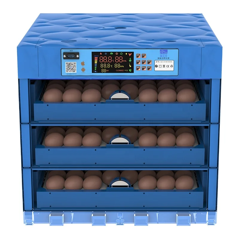 Fully Automatic Electric power 192 Duck Goose Chicken Hatching Machine chicken  Eggs Incubator