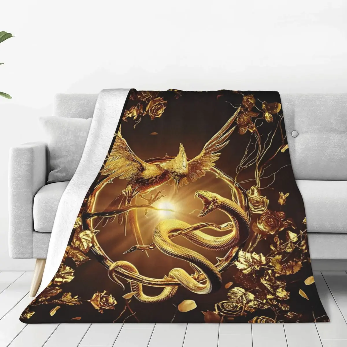 The Hunger Games Ballad Of Songbirds & Snakes Blankets Movie Flannel Funny Warm Throw Blankets for Bed Sofa Textile Decor Car