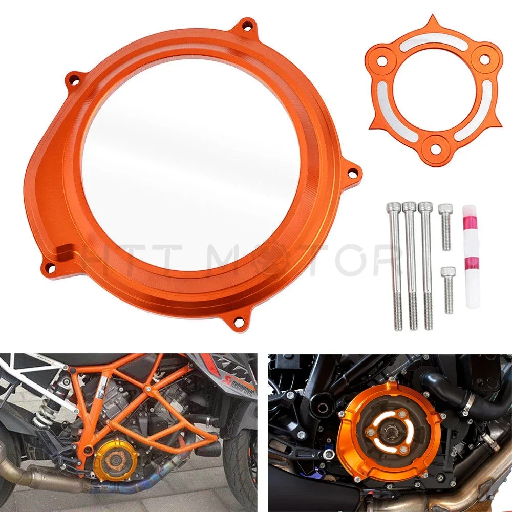 Orange And Black Transparent Clutch Cover Bolt For KTM 1290 Superduke 1050 Adventure  GT Superduke R LC8 Engine