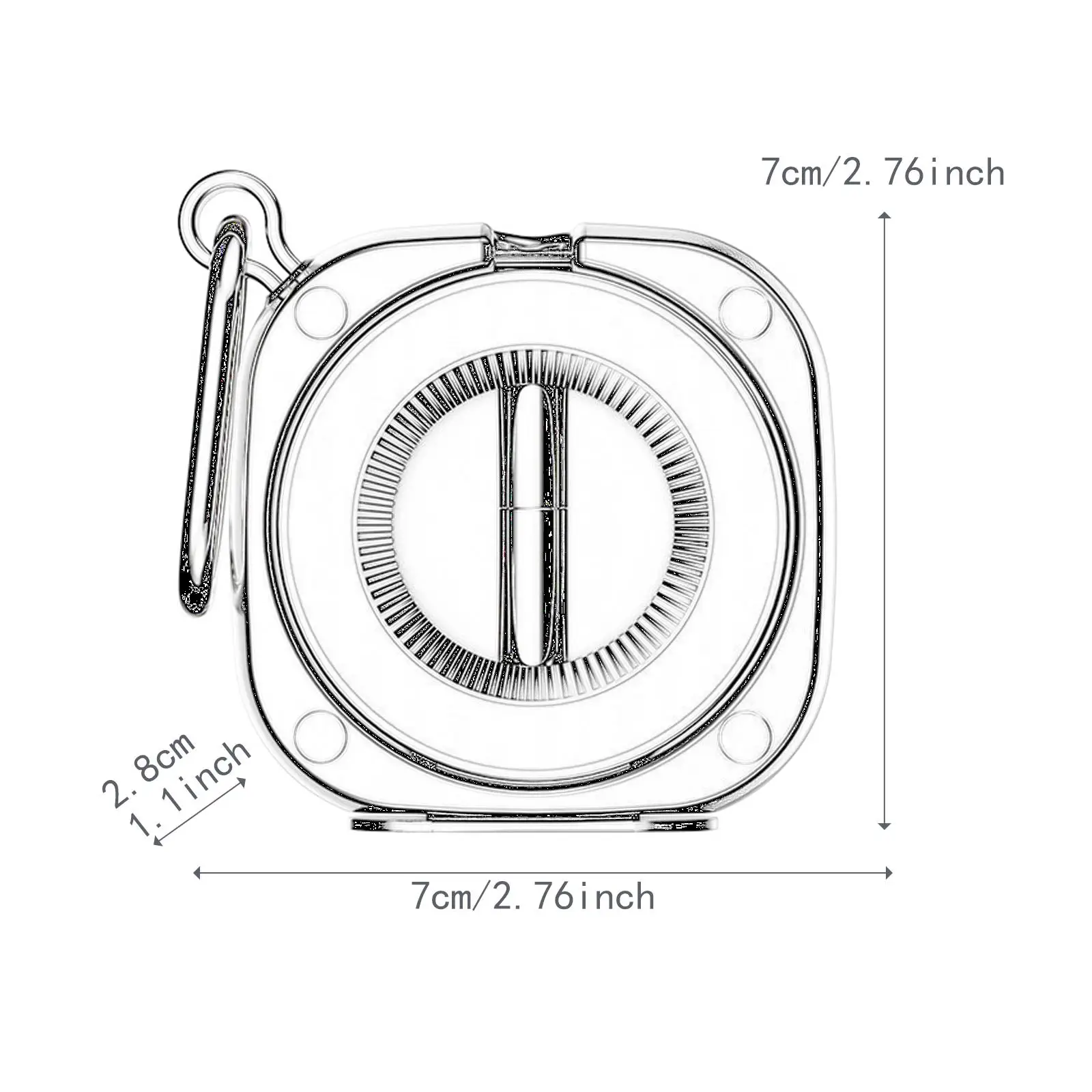 Supporto per telefono da viaggio in aereo magnetico, compatto, pieghevole, stabile, vivavoce per supporto per telefono essenziale da viaggio a lungo volare