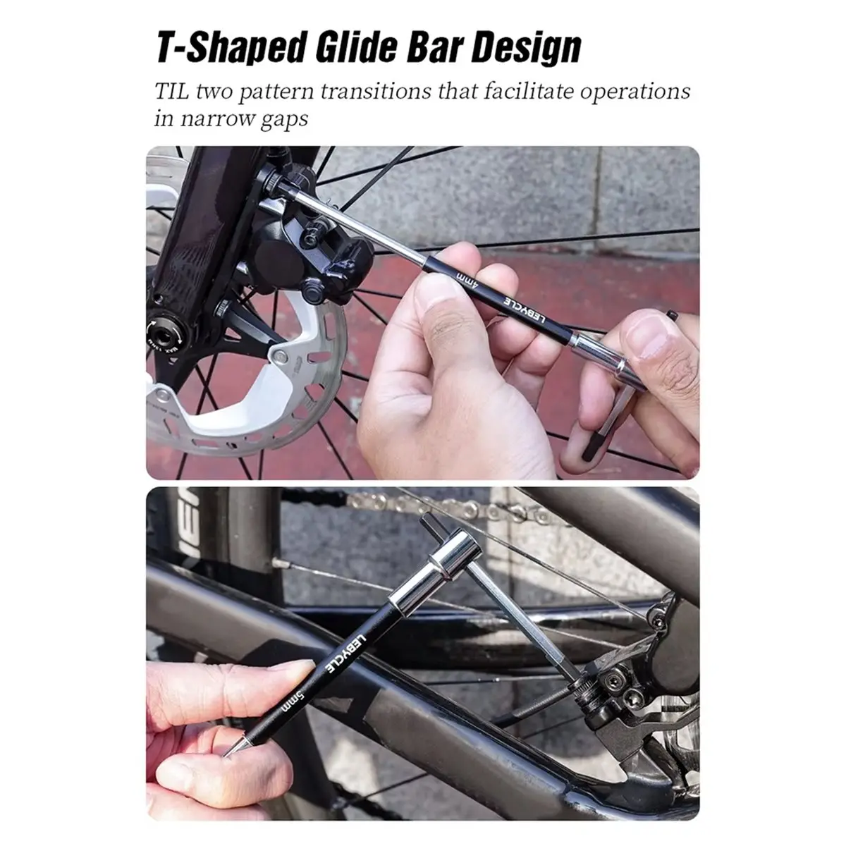 

AD10 LEBYCLE MTB 9PCS T-Shaped Hex Wrench Set 2.5 3 4 5 6 8 10mm T25 Bike Install and Remove Repair Tool for MTB and Road Bikes