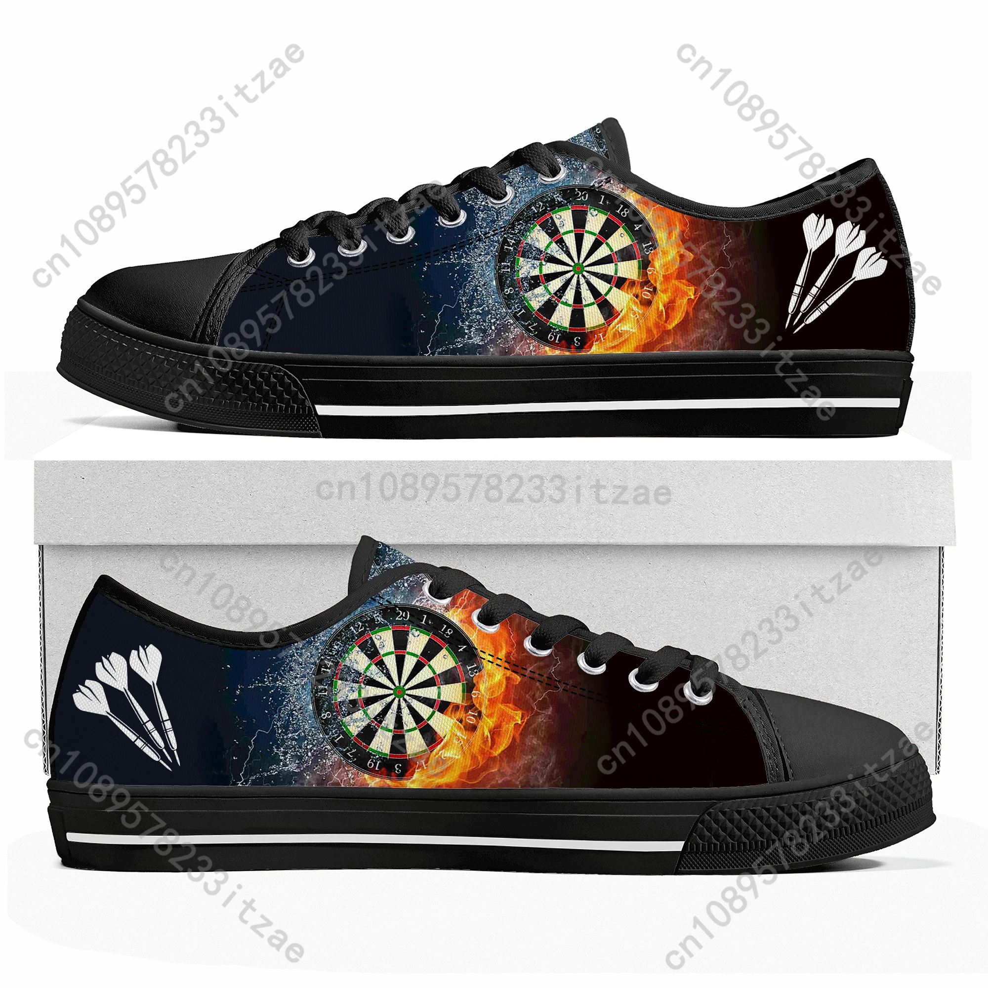 Love Gift Darts Player shoes Low Top Sneakers Mens Womens Teenager High Quality Canvas Sneaker couple Casual Shoes Custom Shoe