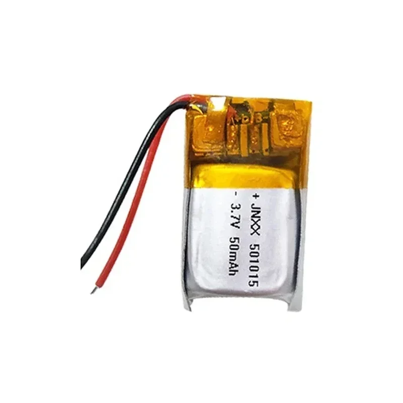 501015 Akumulator litowo-polimerowy LiPo 3,7 V 50 mAh do zestawu słuchawkowego Bluetooth MP3 MP4 MP5 Aparat słuchowy Lokalizator GPS Licznik