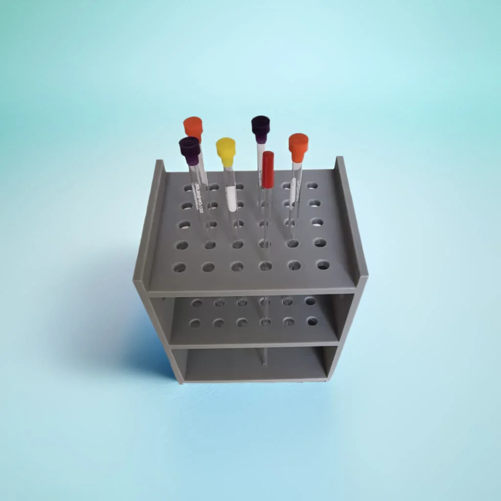 Magnetischer Resonanzrohrhalter – 30/50-Loch-PETG-Rack mit offenem Design, Kapillar- und NMR-Rohrplatzierung, einfach zu beobachten JVLAB