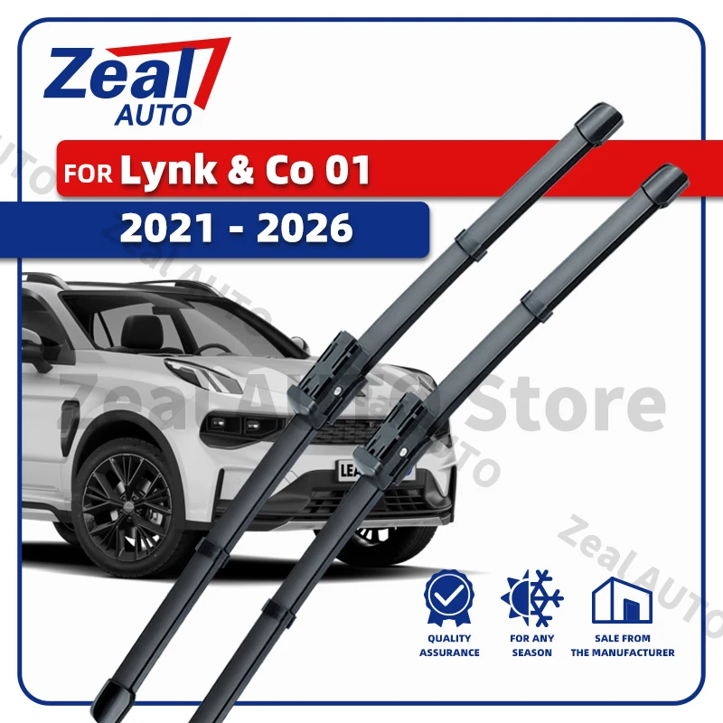 

LHD RHD Front Wiper Blades For Lynk & Co 01 2021-2026 Windshield Windscreen 24"+19"+11" Brushes Accessories 2022 2023 2024 2025