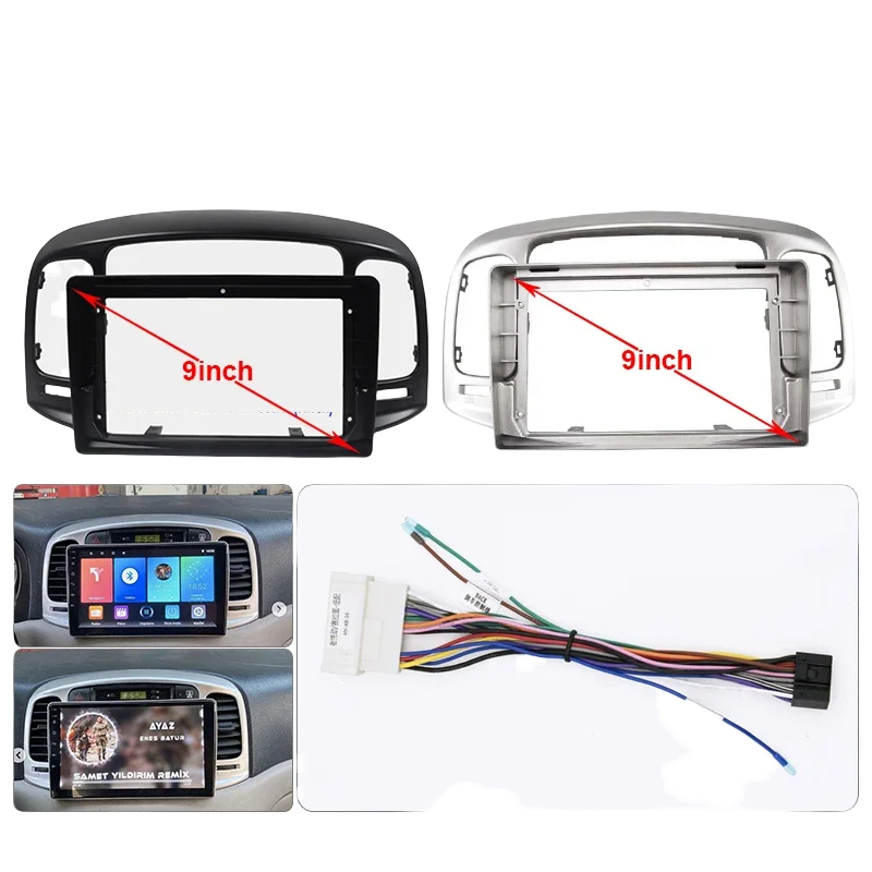 For HYUNDAI 2009-2012 ACCENT 9INCH Car Radio Android Stereo audio screen multimedia video player navigation