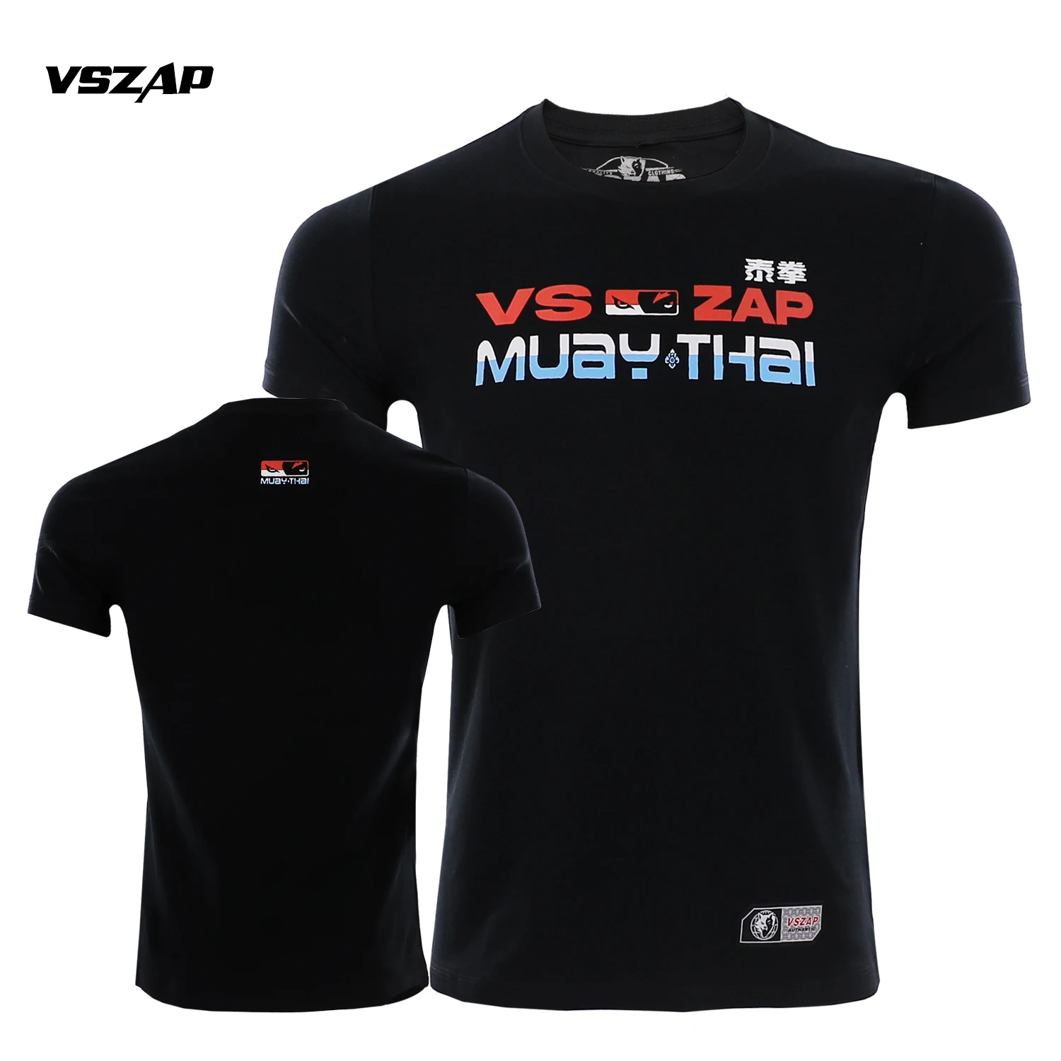 VSZAP Fighting Fitness Sports Muay Thai Martial Arts Fighting Fighting Short sleeved Non fading Printed T-shirt