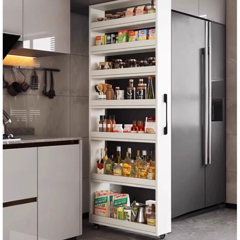 

Extremely narrow crevice storage cabinet 10cm wide refrigerator gap shelf, movable