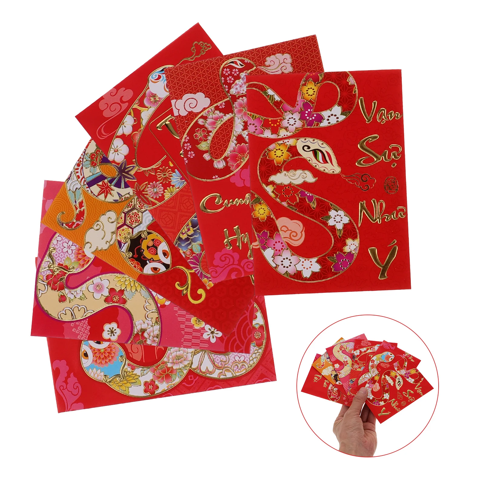 Year of The Snake Spring Festival Red Envelope Lucky Envelopes Chinese New Lanterns