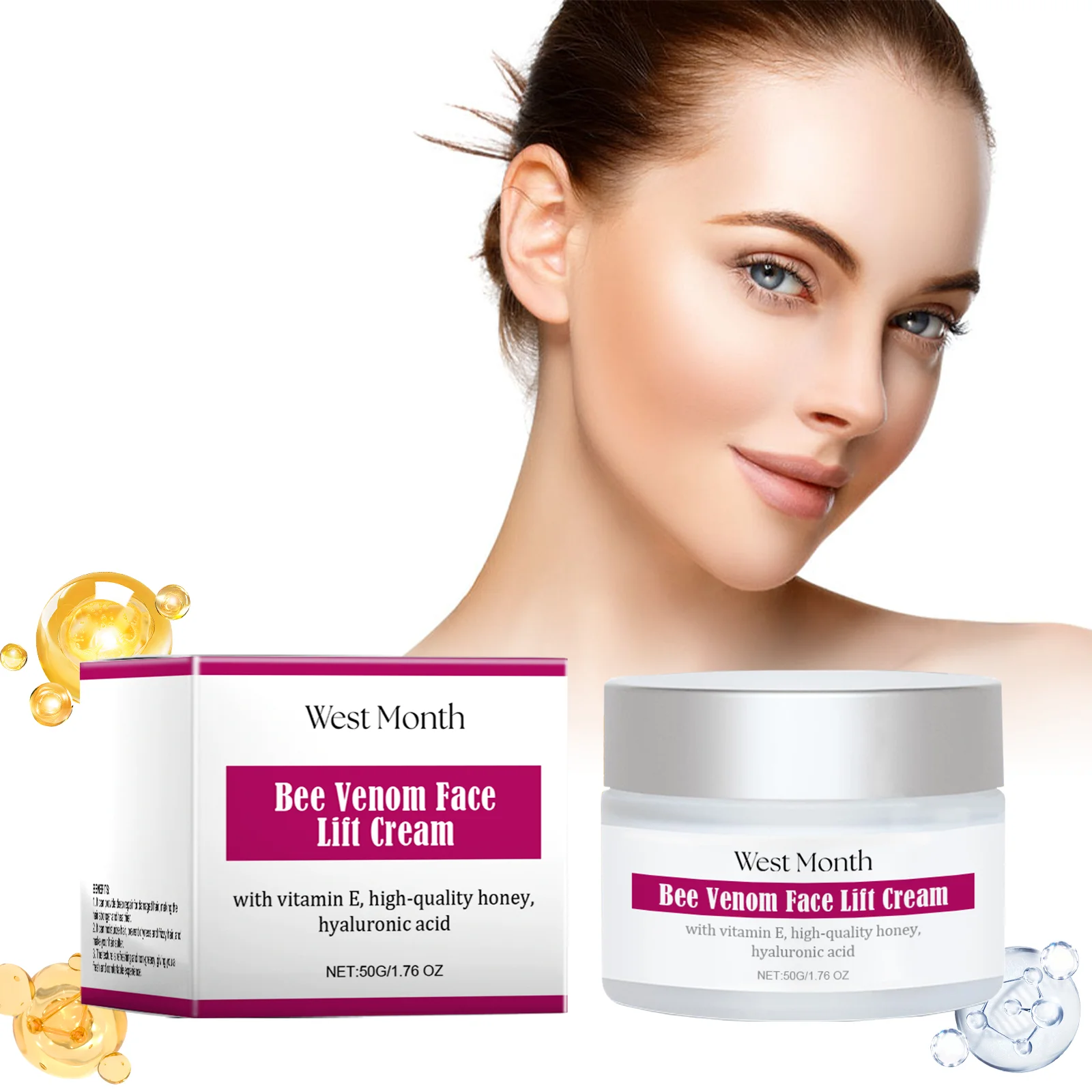 

Зимний крем для лица для сухой кожи, увлажняющий увлажняющий крем, успокаивающий для чувствительной кожи, витамин С, гиалуроновая кислота, уход за кожей, 50 г