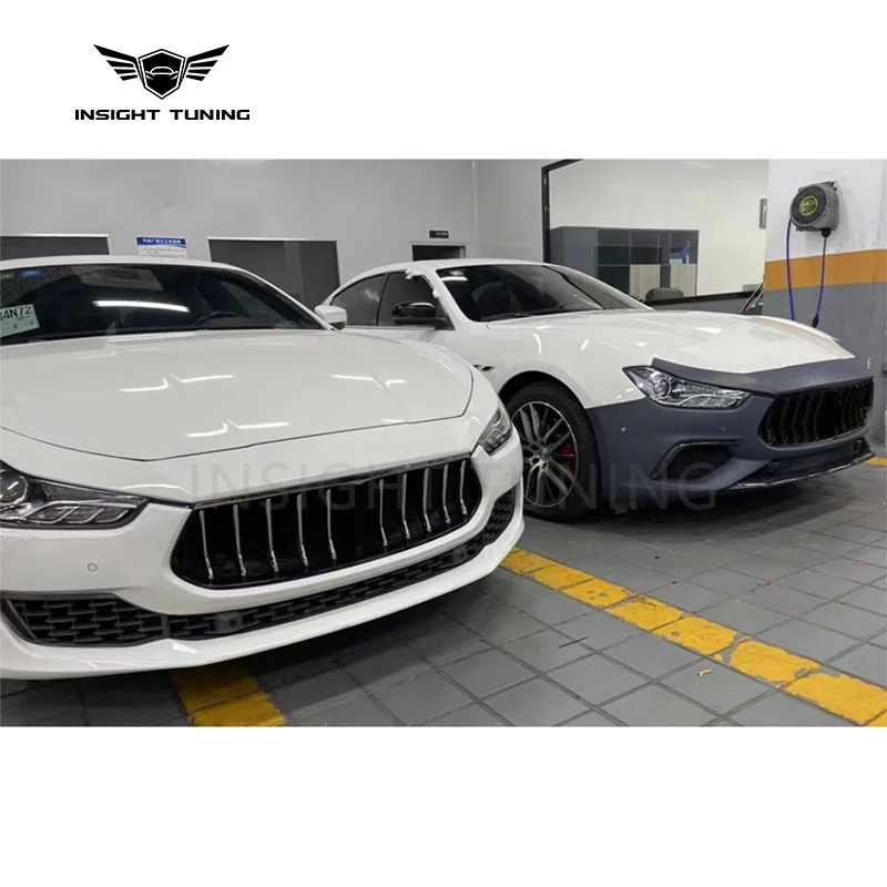 High Fitment 2014+ Car Bumper Head Light Grille Bodykit for Maserati Ghibli Trofeo Performance Body Kit