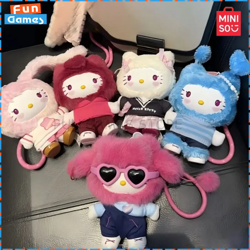 

New MINISO Blind Box HelloKitty Popstar Series Mystery Box Anime Figure Custom Kawaii Collectible Toy Ornament Birthday Boy Gift