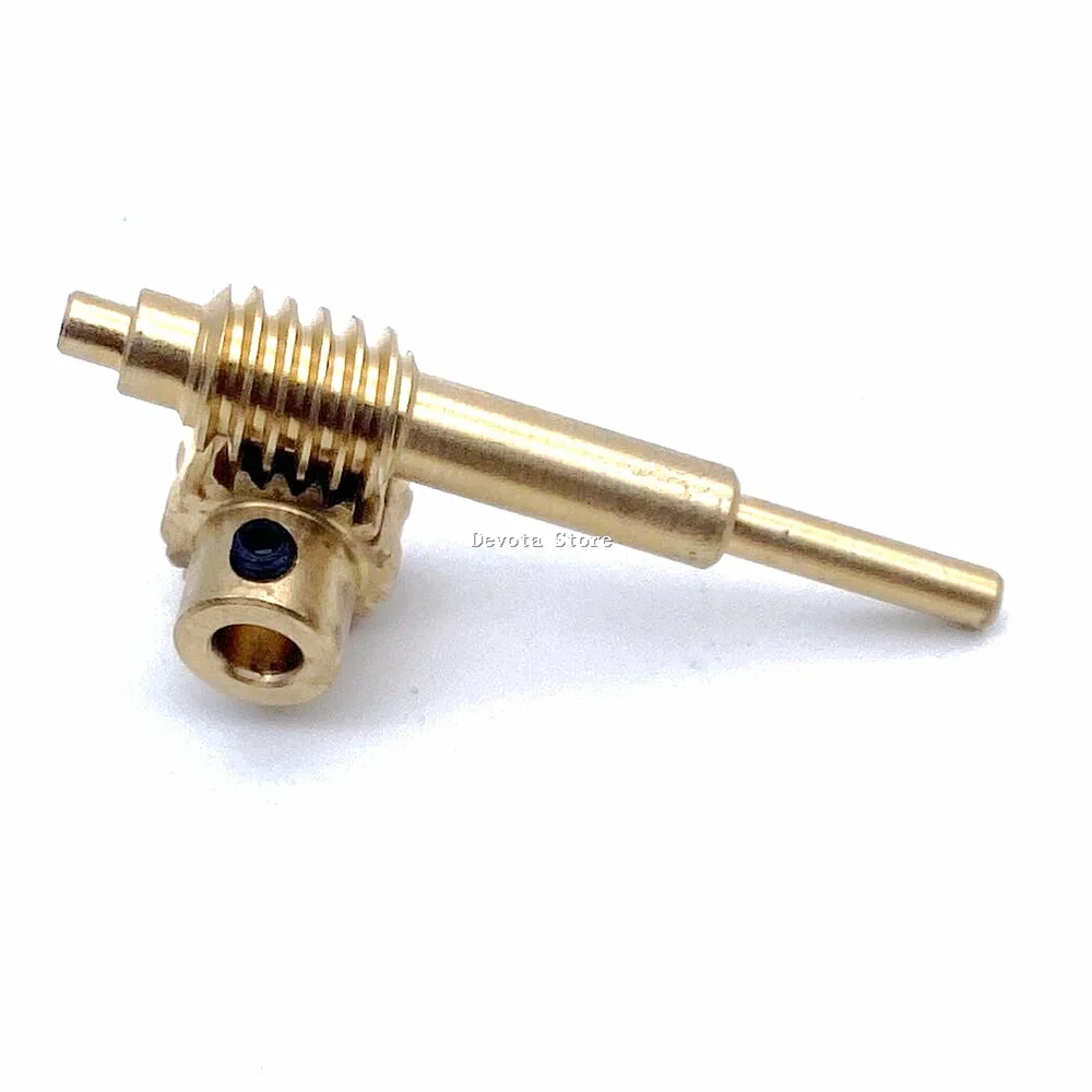 

0.5M 20/30/40/50/60 Teeth Copper Worm Shaft Gear Combination 1:20 1:30 1:40 1:50 1:60 DIY