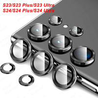 For Samsung Galaxy S23 S24 Ultra Camera Screen Protector SamsungS24 Plus S23+ S23Ultra S24Ultra Metal Lens Ring Tempered Glass