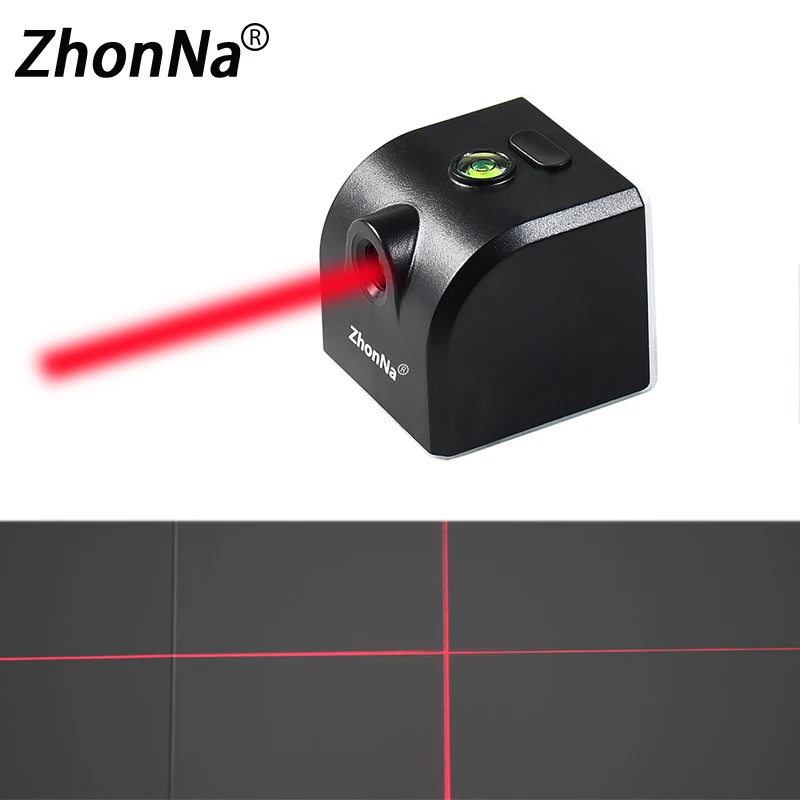 Miernik poziomu Mini Laser czerwone światło przecinają poziomą linię pionowa linia kalibratora przenośnego z ładowaniem magnetycznym FunctionUSB OK