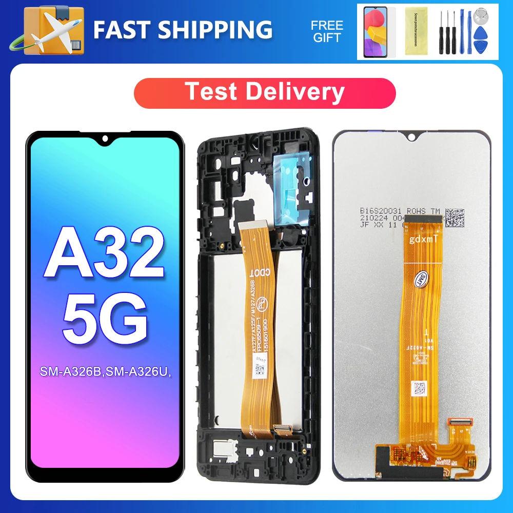 

A32 5G For Samsung 6.5''For A326 A326B A326U A326W A326K LCD Display Touch Screen Digitizer Assembly Replacement