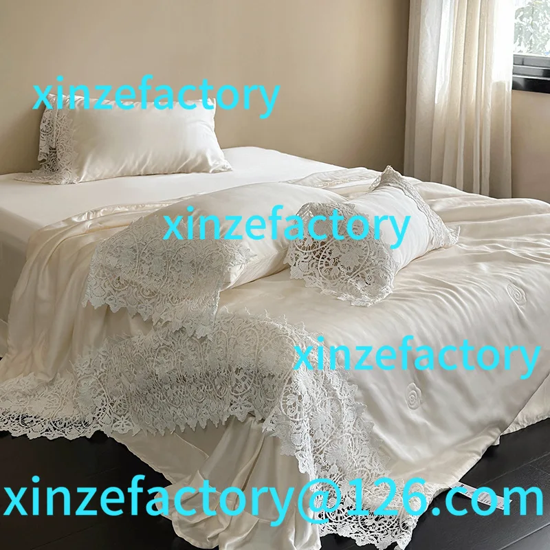 Aanpasbare Franse prinsessenstijl 80 Lenzing Tencel Xia Liang quilt coole vierdelige set