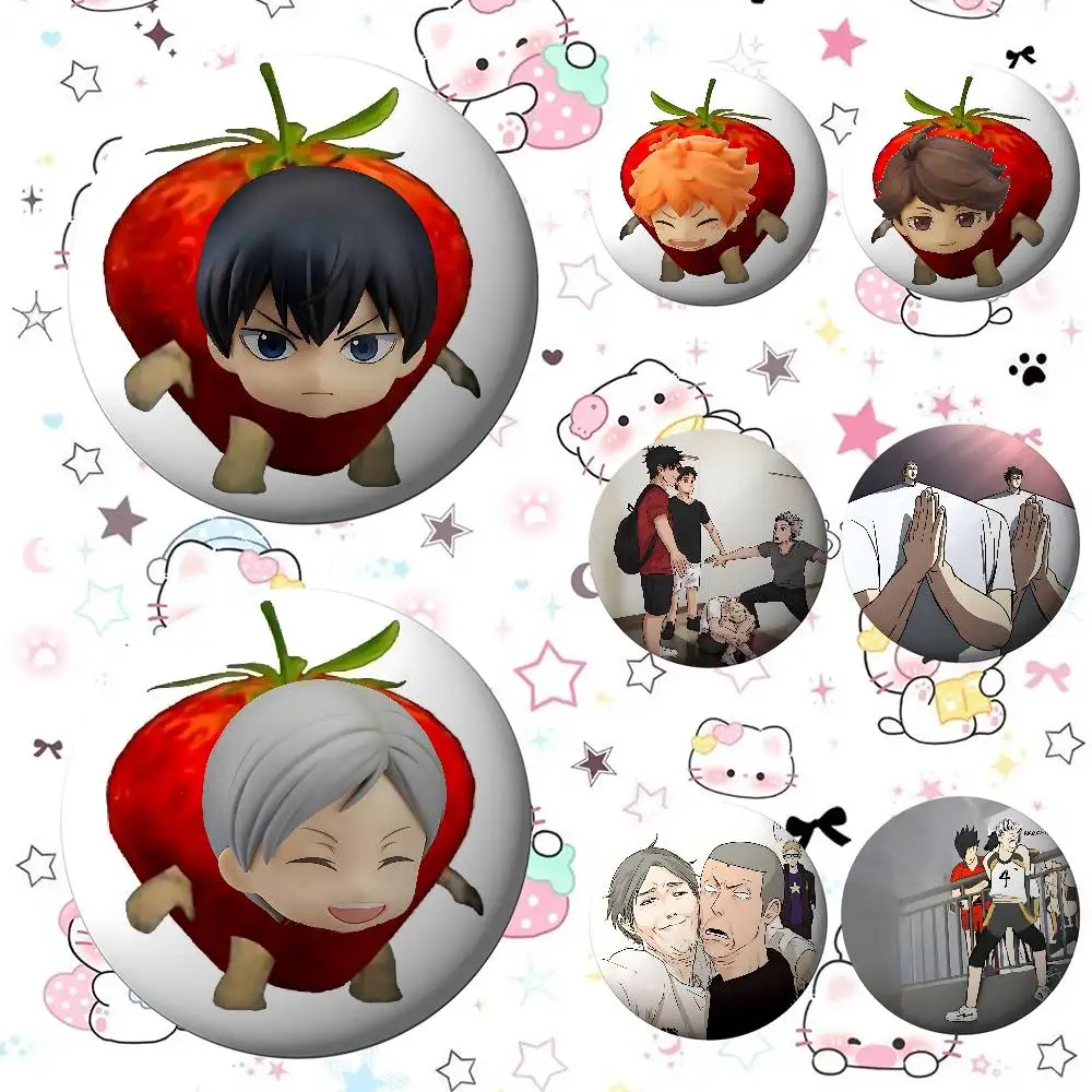 أمين H-Haikyuu شارات صفيح لينة زر دبوس بروش شارة معدنية مخصصة مجوهرات اكسسوارات قبعة حقيبة التلبيب #4