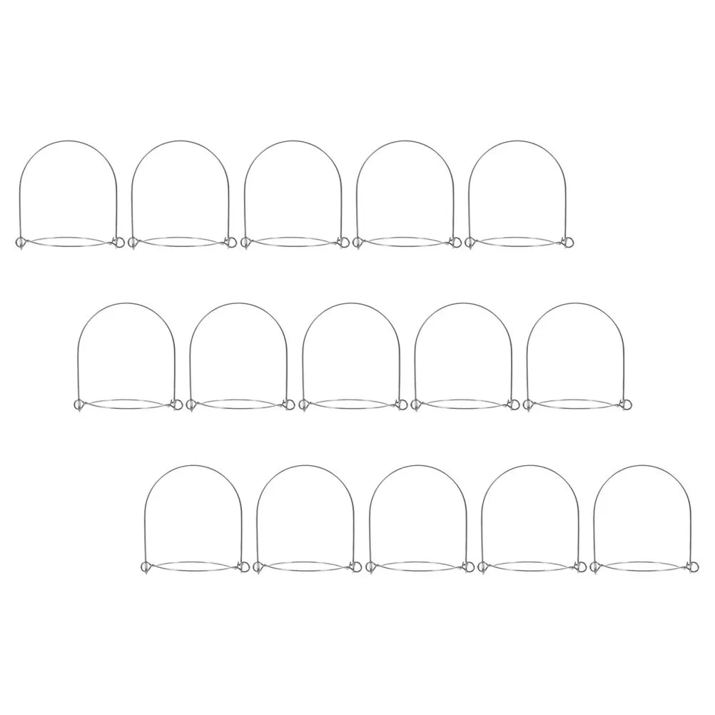 15 قطعة شماعات جرة ميسون خطاف أسلاك الفولاذ المقاوم للصدأ ل 70 مللي متر برطمانات تعليب الفم العادية تخزين المطبخ في الهواء الطلق #6