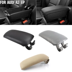 Car Armrest Center Console PU Leather Lid For Audi A3 8P 2003-2012 A4 B6 B7 02-07 Arm Rest Replacement Auto Accessories