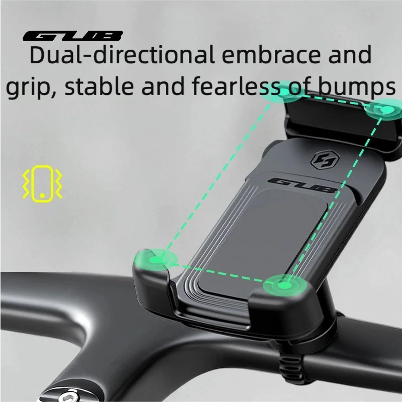 GUB P18 الدورية الهاتف المحمول كتيفة ثابتة دراجة هوائية جبلية الملاحة دراجة كهربائية ركوب حامل هاتف المحمول أداة #1