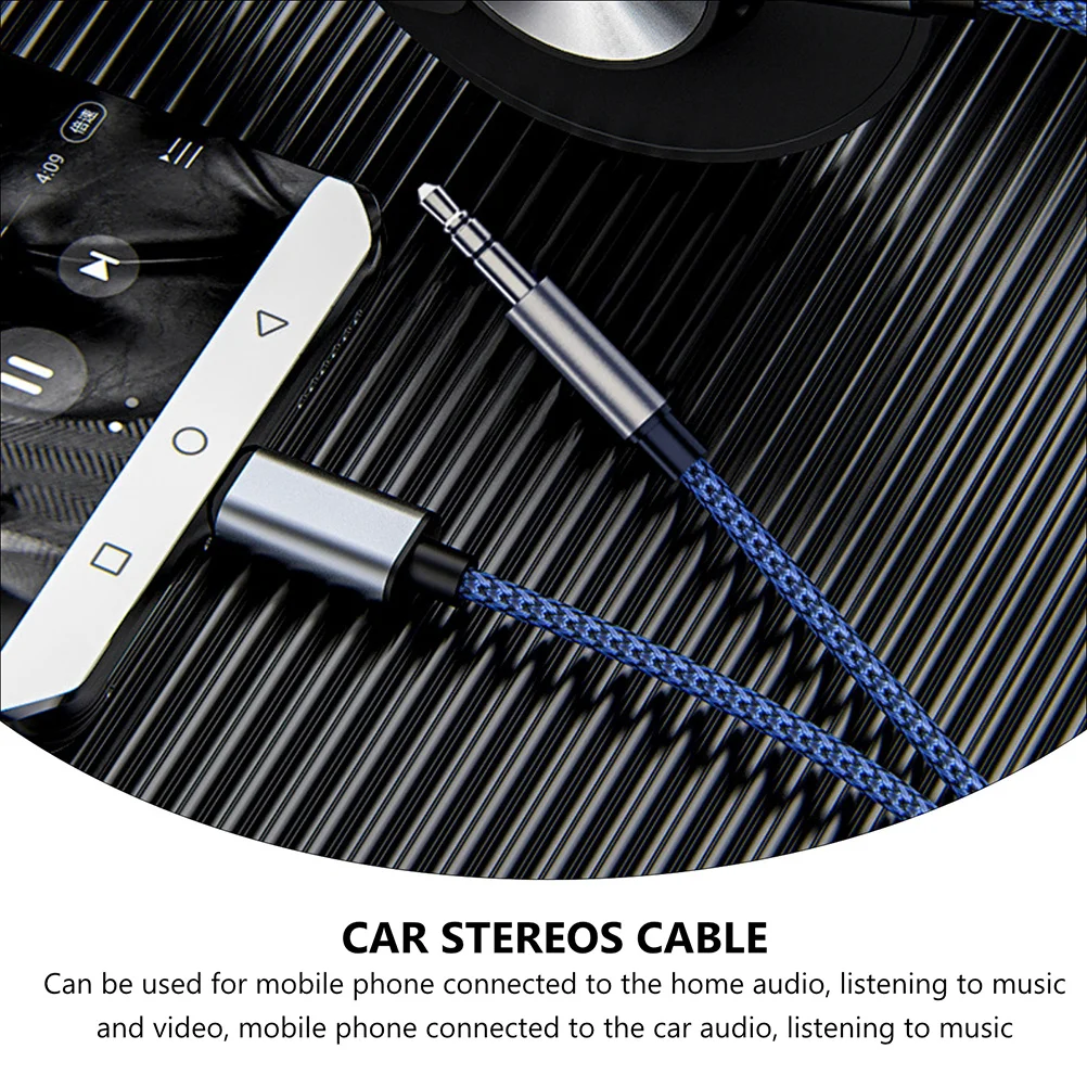 

1pc 3.5Mm Audio Aux Cable For Car Vehicle Mounted Transfer Cable Cord Car Stereo Adapter Player Converter Phone Parts