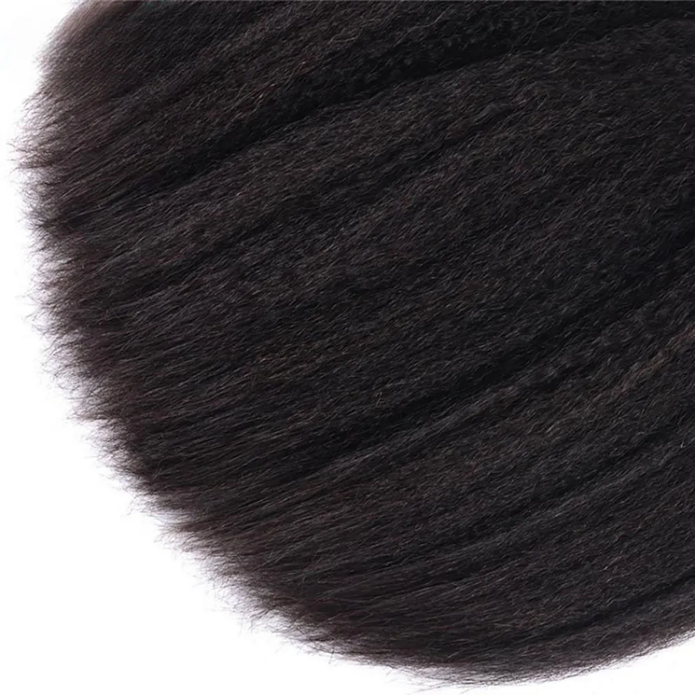 8-30 بوصة غريب حزم مستقيمة 100% باروكة من شعر طبيعي ضفيرة شعر برازيلي حزم 1B أسود اللون للنساء السود