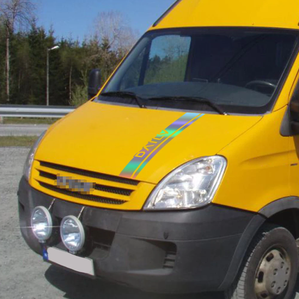 ملصقات غطاء محرك السيارة لـ Iveco Daily 4X4 Naveco لوحة فان رسومات السيارة المشارب ديكور ملصق تخييم الفينيل ملحقات غطاء محرك السيارة