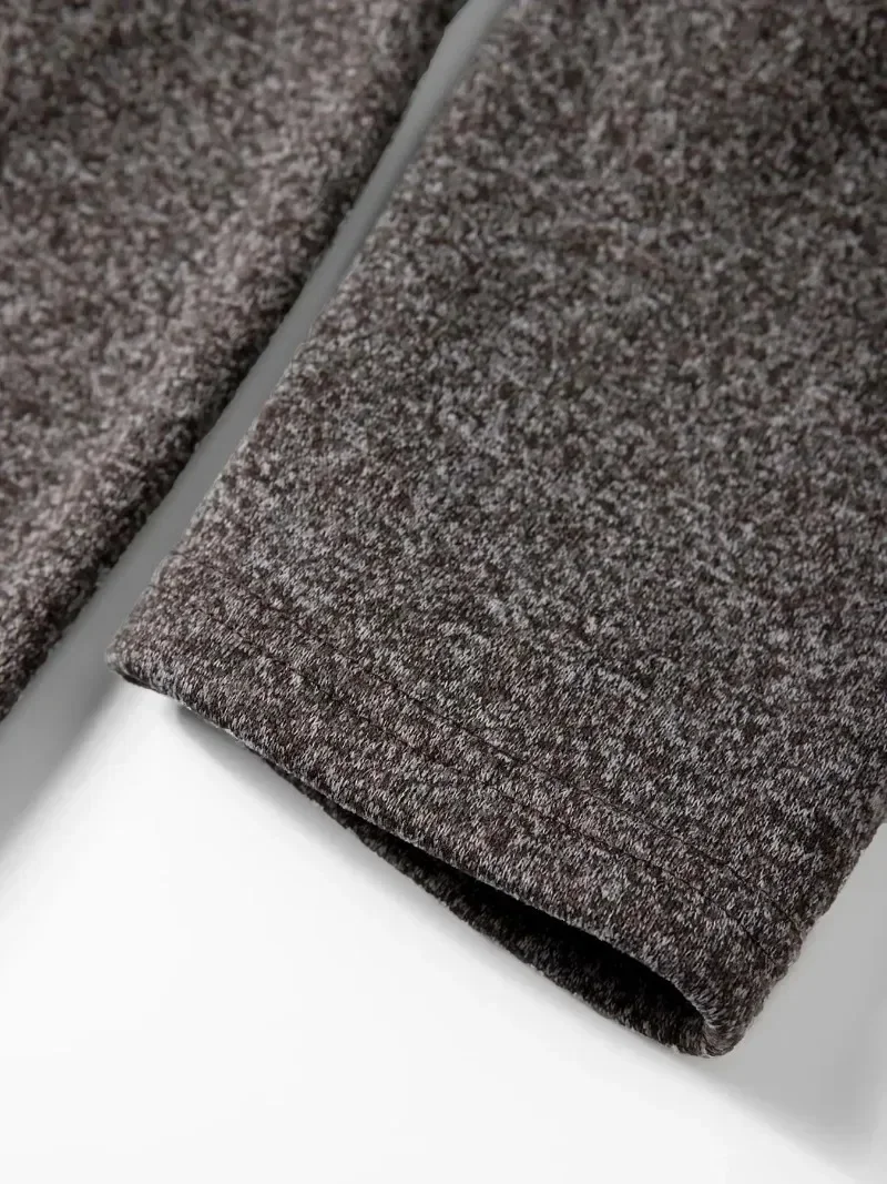 Neuer Herren-Hoodie mit Reißverschluss, lässiger mittellanger Sweatshirt-Fleece-Mantel, warmer Winter-Kapuzenmantel mit Reißverschlusstaschen. – Detail 14