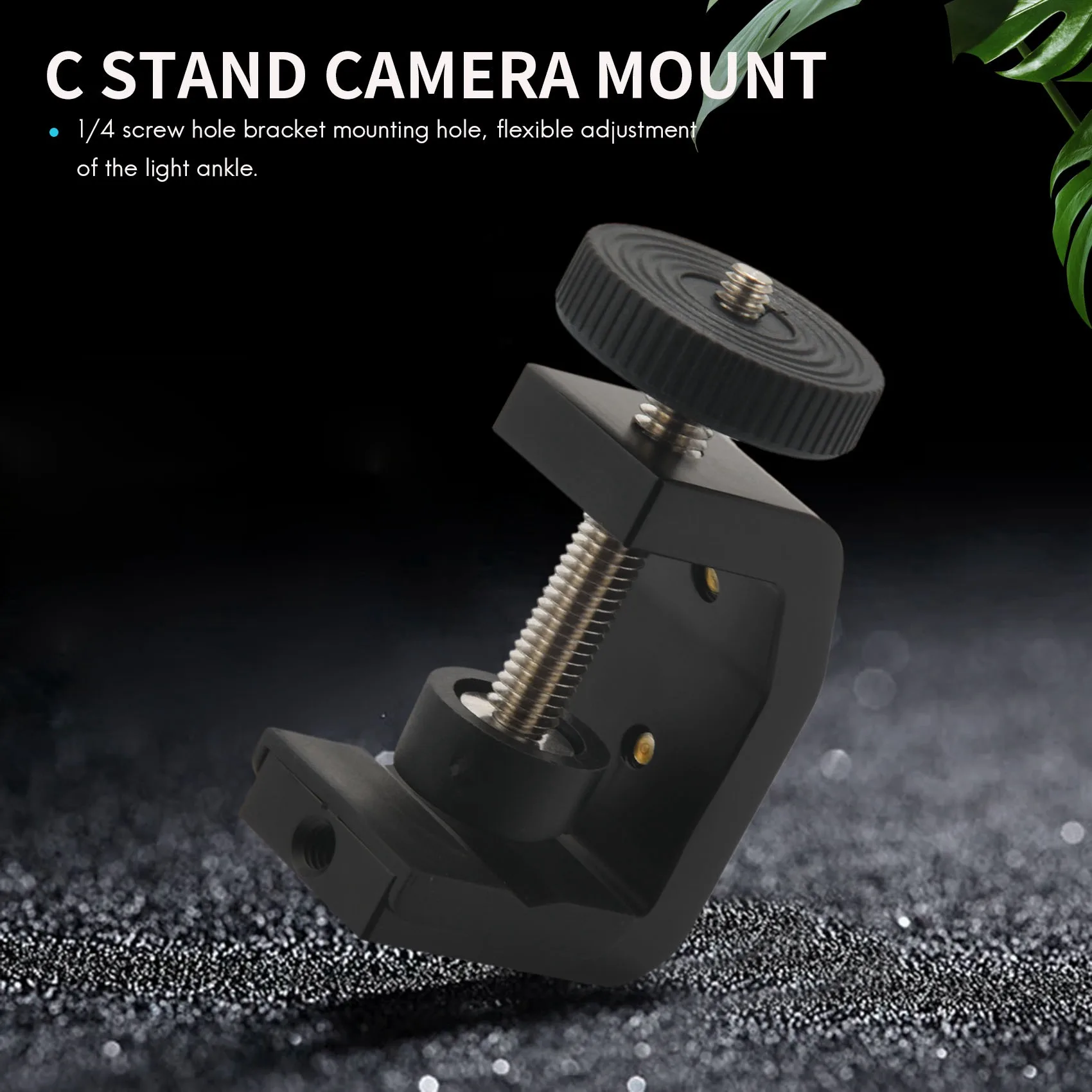 Braçadeira C com parafuso ajustável Camera Mount, Braçadeiras Bracket, Desktop Universal Multifunction for Studio