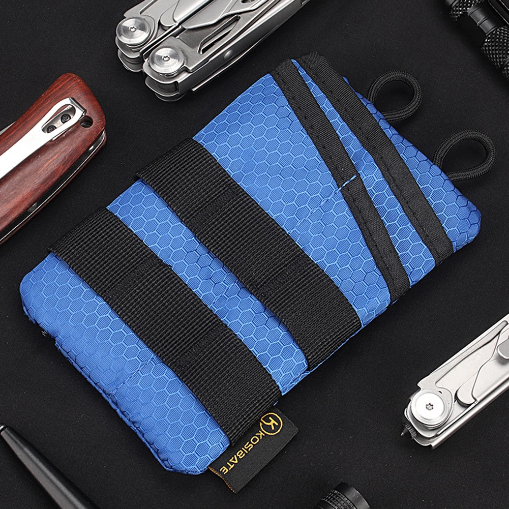 Portable Mini EDC Pouch Sundries Bag Oxford Lightweight Small Tool Storage EDC Pouch Foldable Wear Resistant Outdoor Accessories