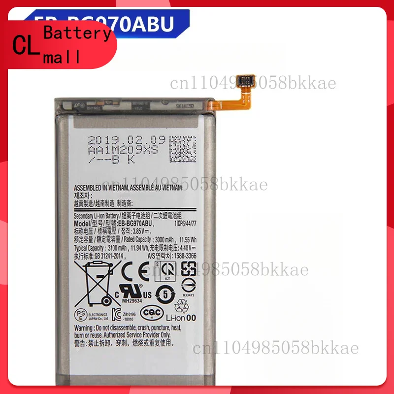 

Высококачественный аккумулятор для телефона EB-BG970ABU для SAMSUNG Galaxy S10e SM-G9700 S10E 3100 мАч