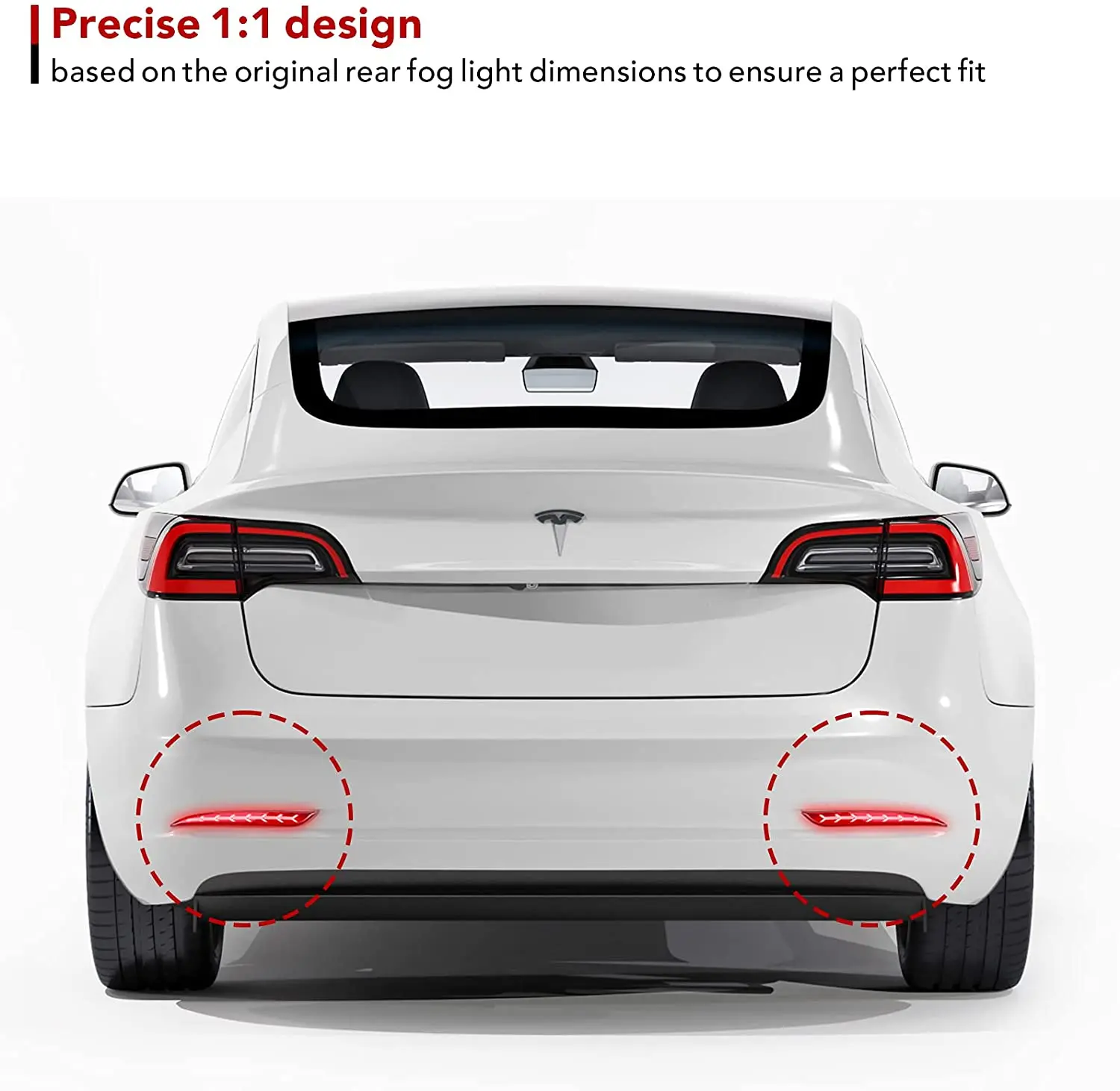 For Tesla Model 3 Y 2017-2022 Rear Fog Light Replacement Turn Signal indicator LED Tesla Modification Accessories