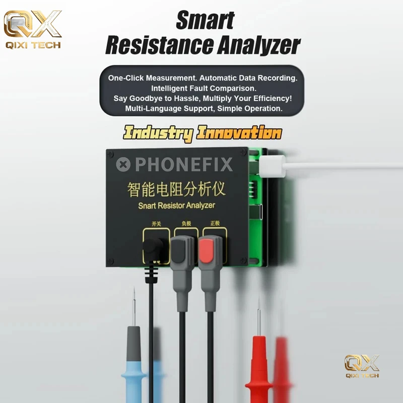 Professional Intelligent Resistance Analyzer One-Click Measurement Automatic Data Recording For Mobile Phone Repair Tool