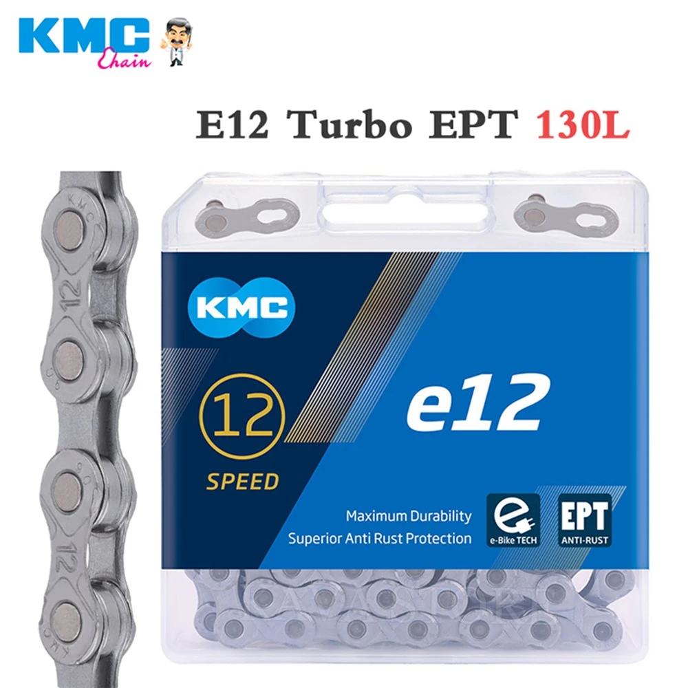 

KMC E-BiKE E12 Chain 12 Speeds 136 Links Anti-rust Electric Sport Bicycle eBike Chains KMC e12 EPT Chain Original