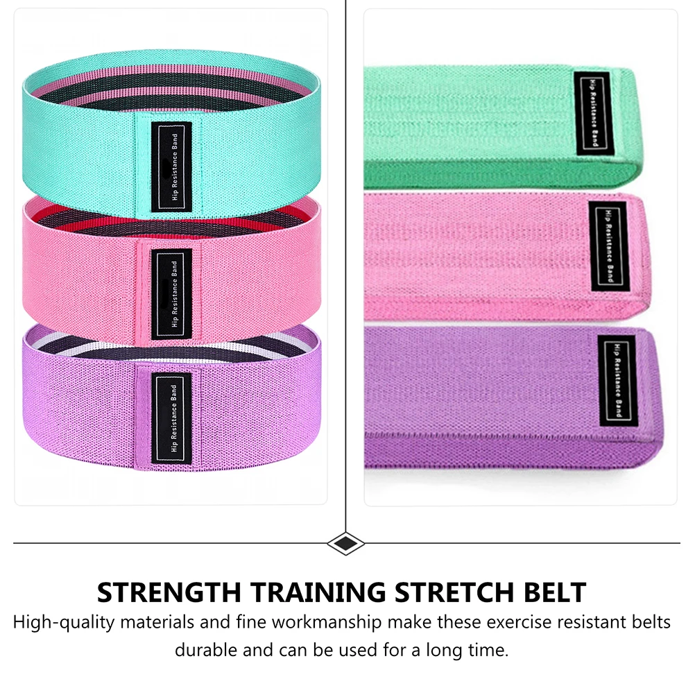 

3pcs Resistance Band Elastic Exercise Strap for Yoga Strength Training Stretch Belt Fitness Pull Strap Bodybuilding Workout