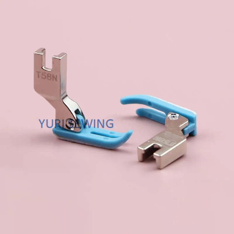 T58N plastic presser foot zipper narrow presser foot blue color high quality small pressure foot lockstitch industrial sewing