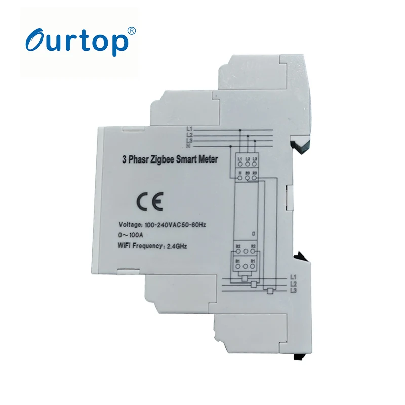 Tuya Draadloze Zigbee Bridge Smart Home Din-Rail Zigbee Gateway Hub Afstandsbediening voor Alexa Google ATMS10013Z3 ATMsGZ01 pak