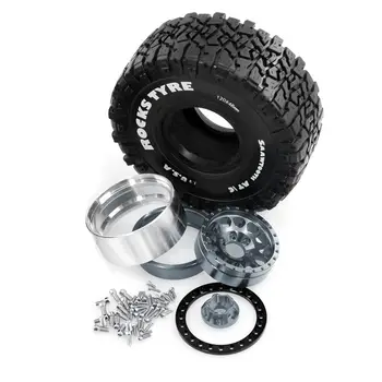 4個2.2吋輪圈和輪胎,橡膠地形輪胎,適用於1/10遙控攀爬車Axial SCX10 RR10 Wraith KM5 8 最佳銷售 2.2 履帶輪胎 - №6