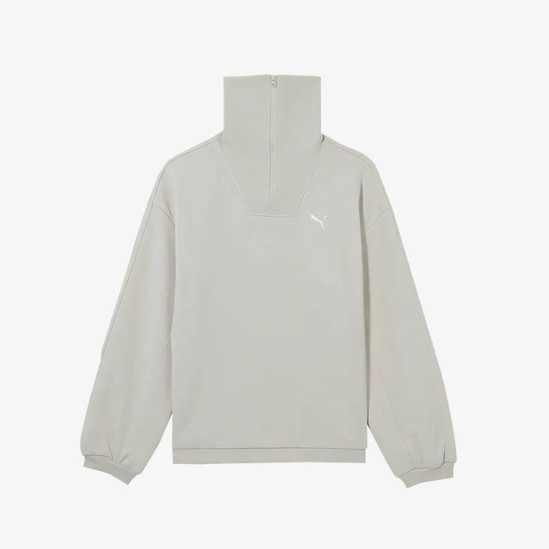 

Женская вязаная толстовка с высоким воротником и половиной молнии Puma, весна 2025 631308-87