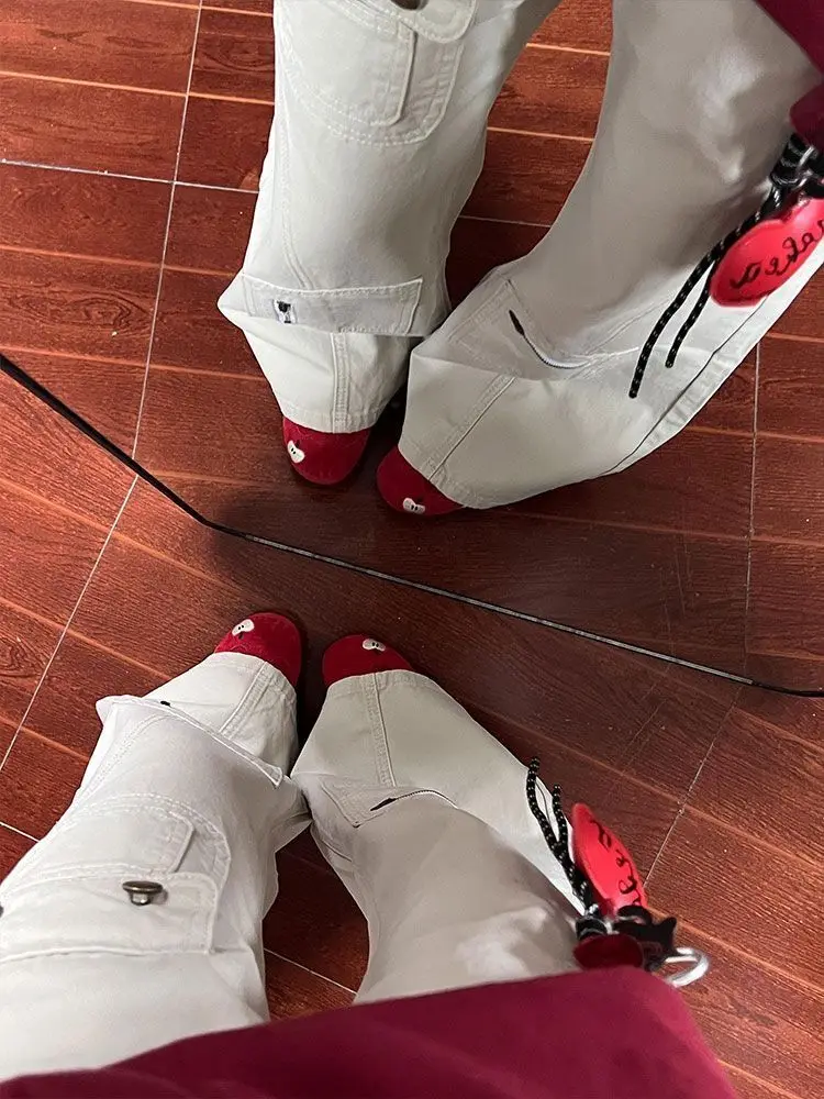 

Широкие брюки с эластичной резинкой на талии, женские зимние двухслойные шерстяные брюки с подкладкой, домашняя одежда в полный рост, плюшевая флокированная функциональная теплая одежда 2025 г.