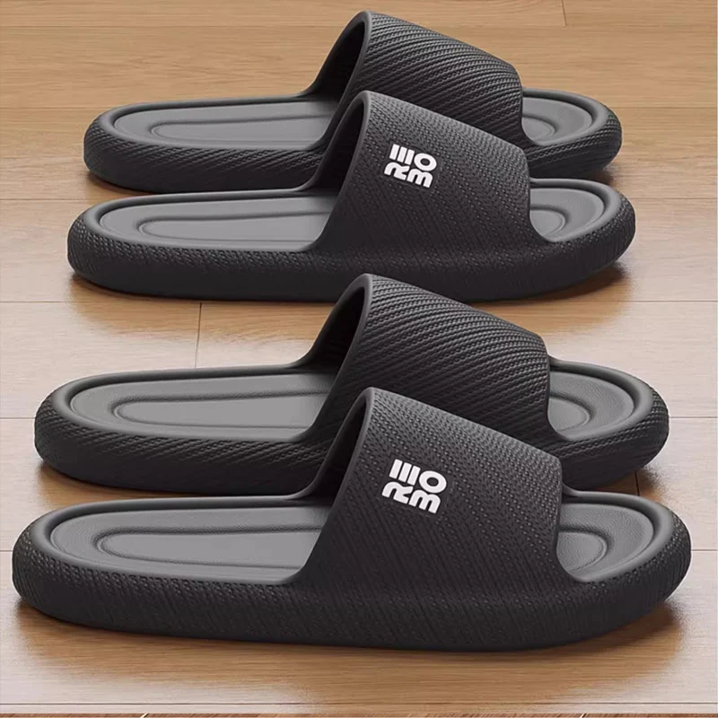 Soft Sole Eva Home Slippers Women Indoor Mute Non Slip Bathroom Slides Couple Lightweight Summer Beach Flip Flops Flat Sandals image 3