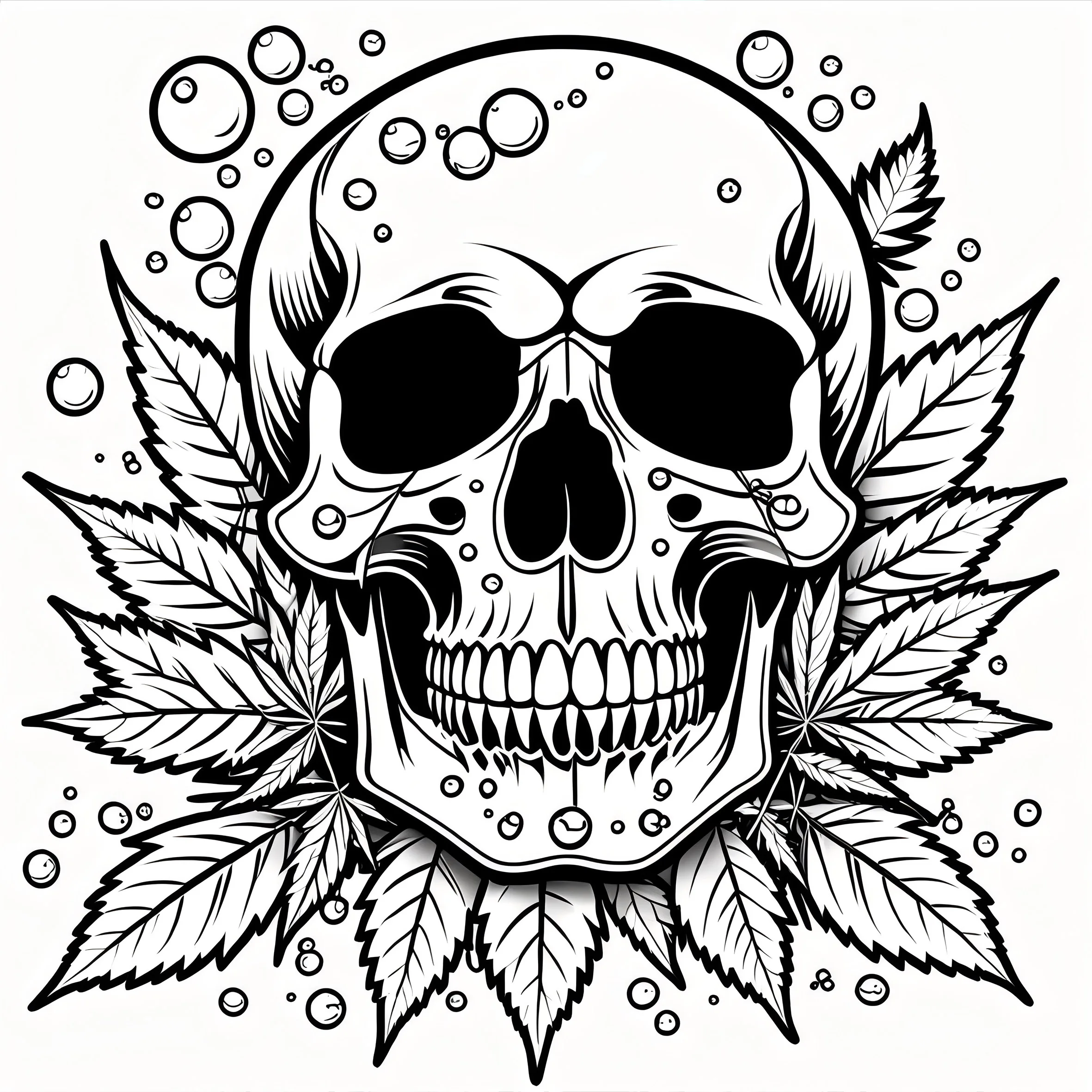 1PC Art Skull Coloring Book 24 Page For Birthday Party Relieve Stress Kill Time Graffiti Painting Drawing Adult Picture Book